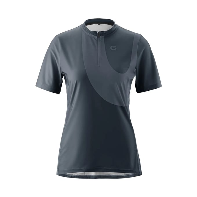 Gonso Adventure Halfzip Korte Mouw Wielertrui Grijs 36 Vrouw