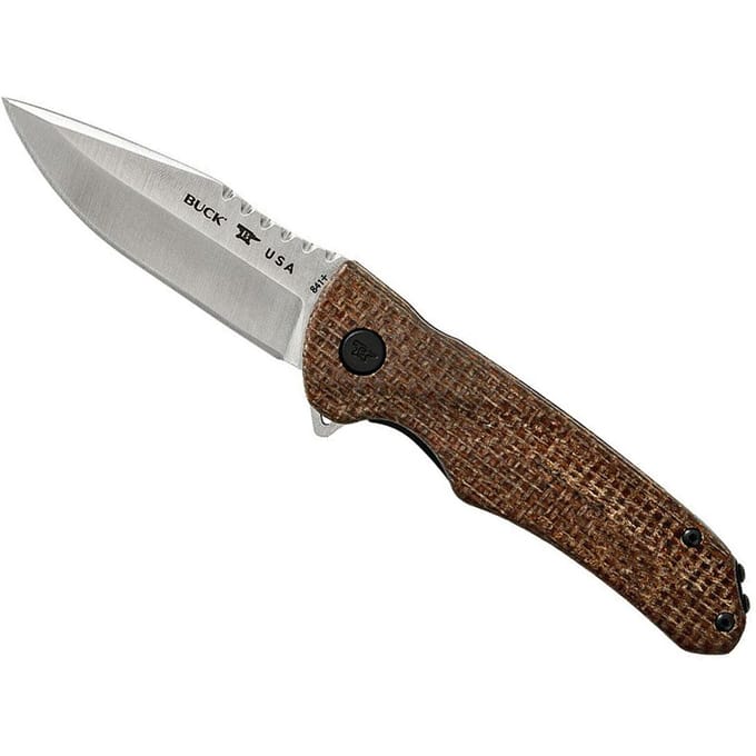 Buck Mes Sprint Pro Burlap Micarta PE