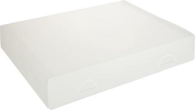 Geschenkdoos cadeaudoos 35x25x6 cm WIT (10 stuks)
