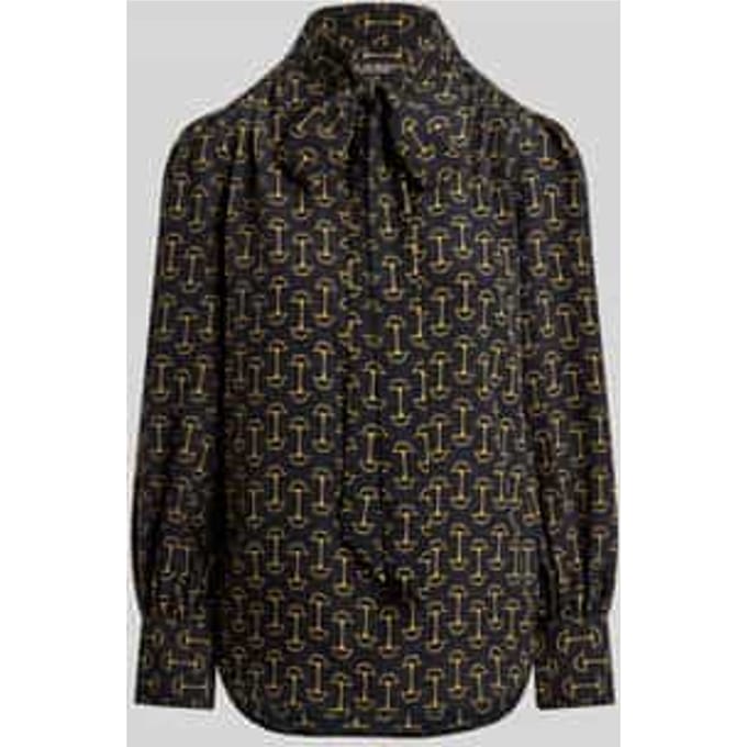 Regular fit Blouse met lange mouwen met All-over motief Model 'KLARYCE'