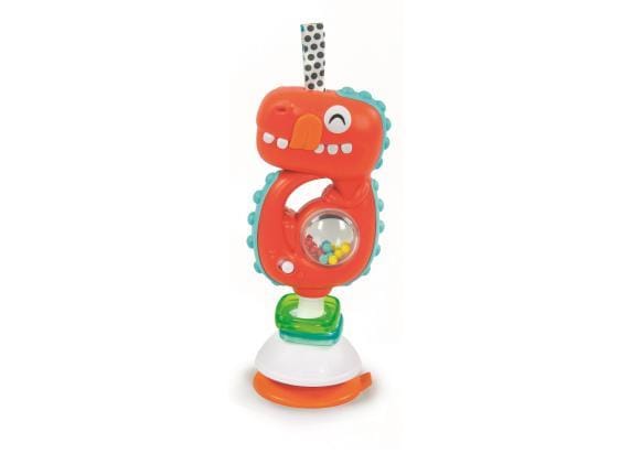 Clementoni Interactieve Rammelaar - Dino Interactief speelgoed Grijp- en bijtspeelgoed