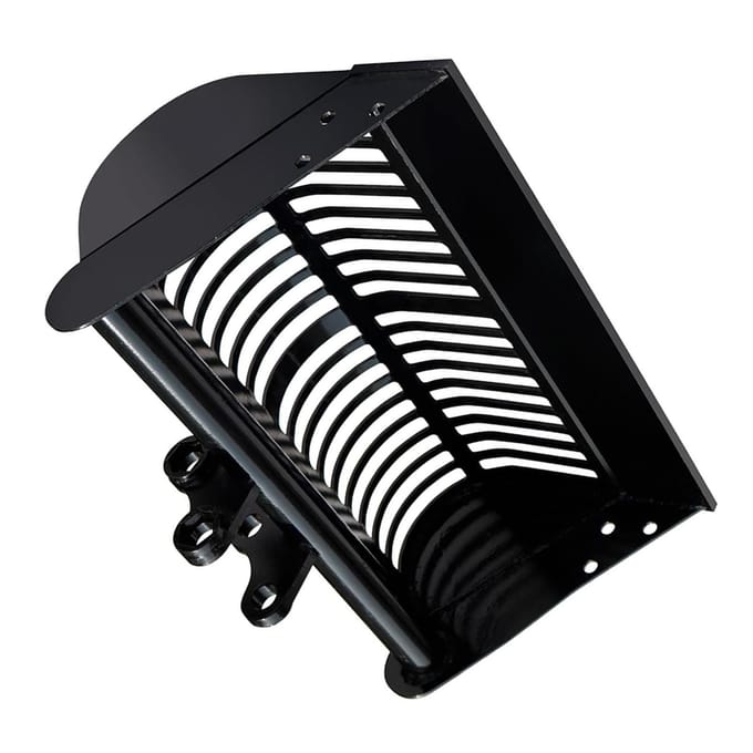 Mini Graafmachine Zeefbak 600mm 23.6 Inch Breedte Zeefbak voor Zand Grond Rots Filtratie black