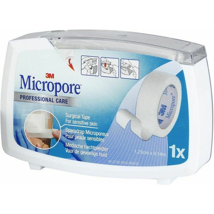 Micropore 3m 12,5mmx9,1m Nieuwe Dispenser 1530p-0d