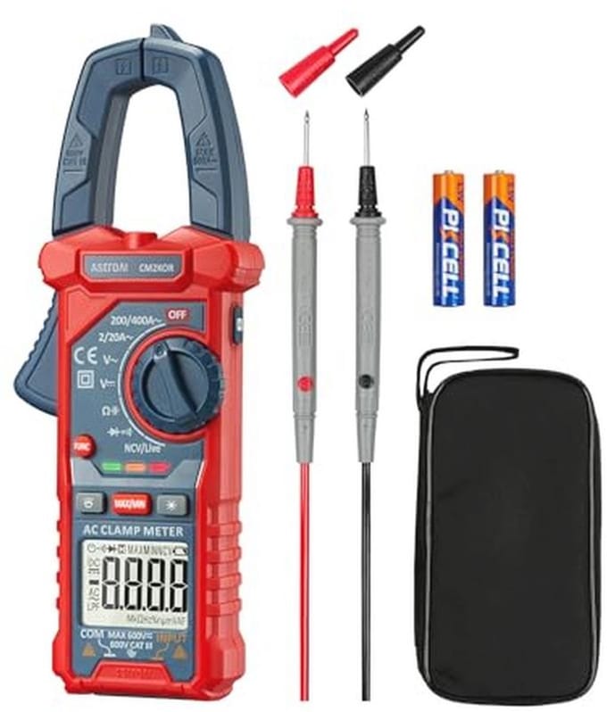 Digitale Stroomtang 2000 Count - Multimeter voor AC/DC Spanning, Stroom en Weerstand