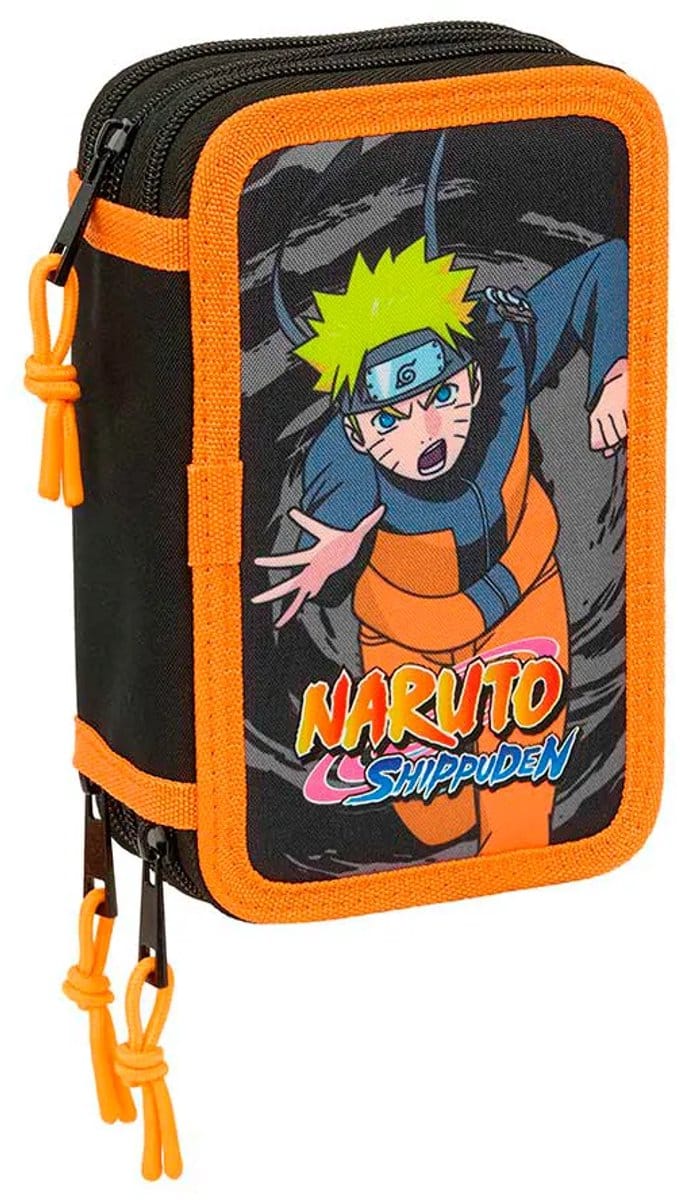 Safta Naruto 12.5x19.5x5.5 Cm Triple Etui Zwart Man