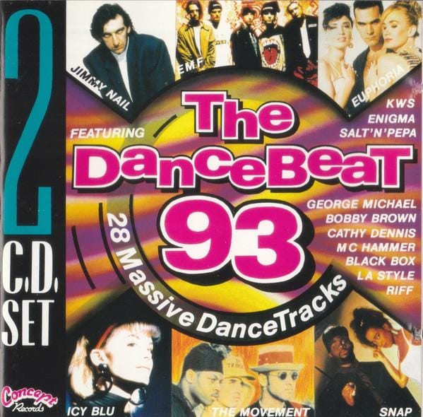 CD DIVERSEN - Dancebeat 93 CC0261CD Concept Records 1992 Australië Dans & Electronica Gebruikt pink