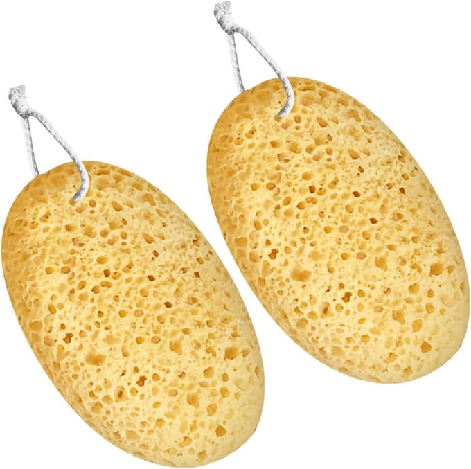 Solidchoice - Set van 2 Zachte Exfoliërende Bad Sponsen voor Volwassenen