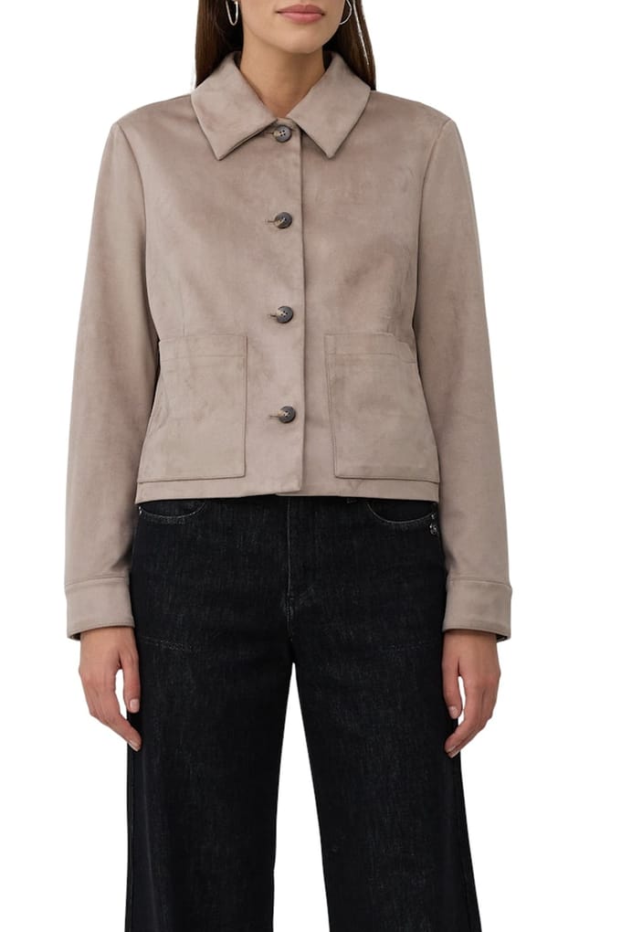 s.Oliver  Jackets Indoor Grey/black Maat: 44 | Korte Jassen Outlet | Dames | Taupe