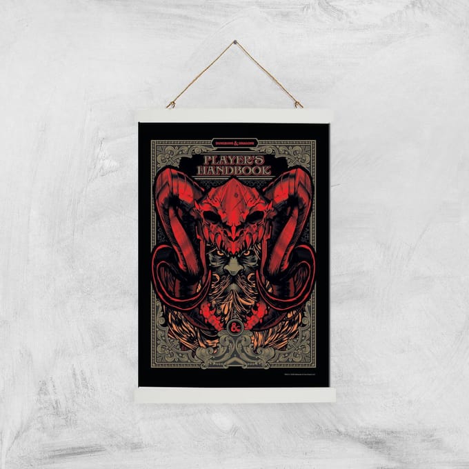 Dungeons & Dragons Players Handbook Giclee Art Print - A3 - White Hanger