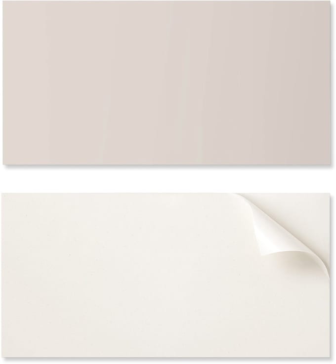 Zelfklevend decoratief element van vinyl voor thuis, 120x60 cm, lichtbeige kleur.