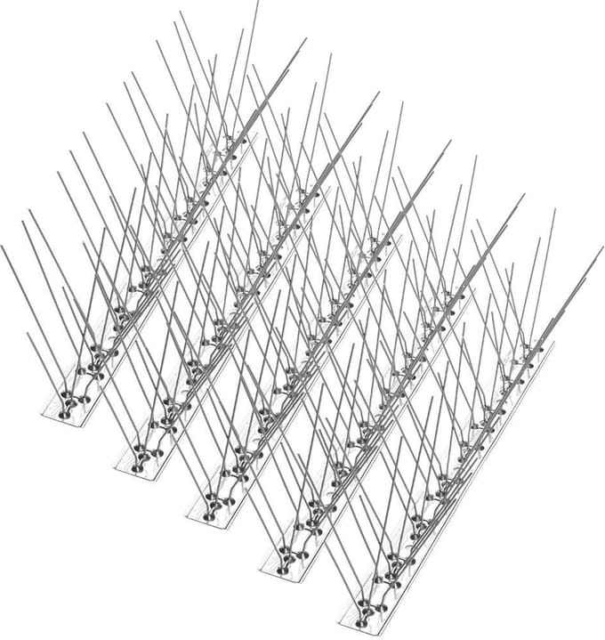 Vogelpinnen - 3.4m strip - Vogelwering - Duivenpin - Duivenpinnen - Vogelverjager - Duivenverjager