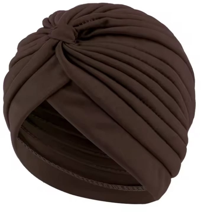 CHPN - Tulband - Dames hoofdwrap - Hoofdwrap - Slaapmuts - Hoofddoek - Hoofdband - Bruin - Damesmuts - Muts - Chemo muts