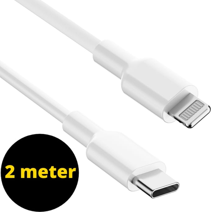 ThunderGold Oplader kabel 2 meter geschikt voor iPhone - Kabel geschikt voor lightning - USB C kabel - Lader kabel