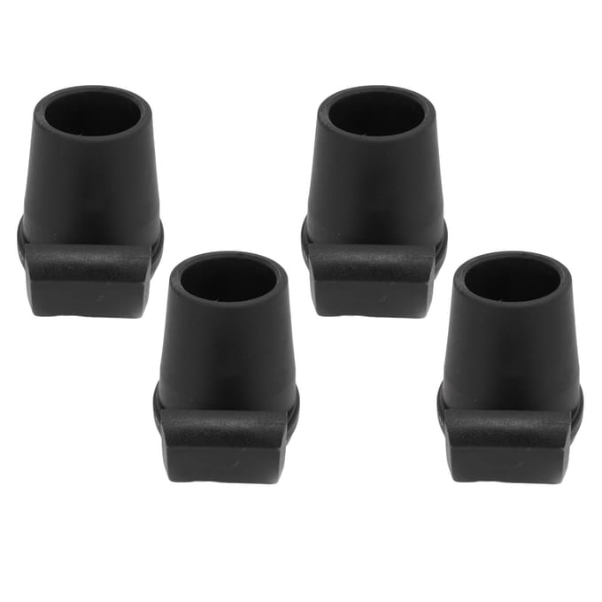 4-pack Rollator Ski-glijders Mobiliteitshulpmiddelen Essentiële Accessoires Universele Pasvorm Vervangende Rollator Glijders black