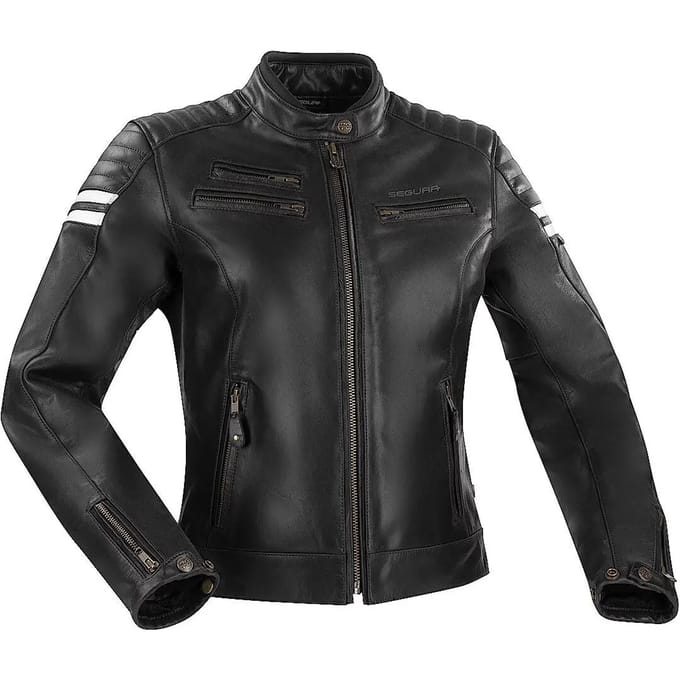 Leren motorjack voor vrouwen Segura funky