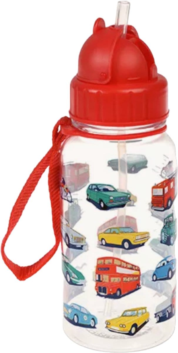 Rex London - Kinderwaterfles 'Road Trip' (500ml) - Clear