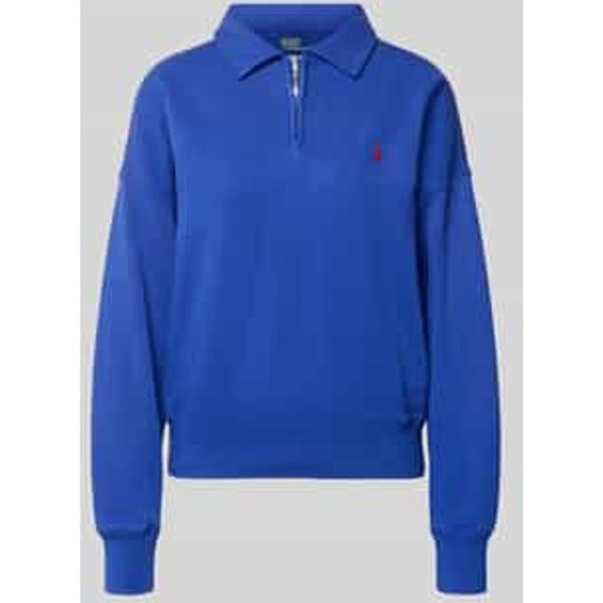 regular fit sweatshirt van katoenmix