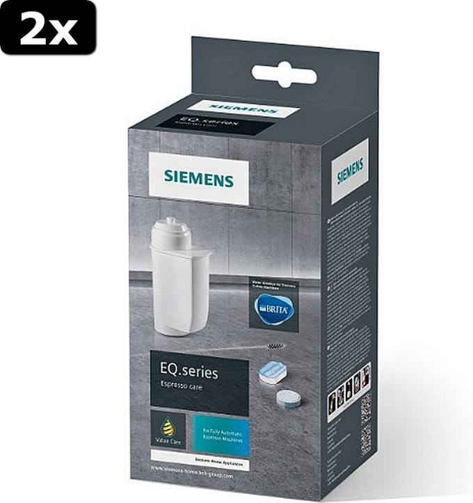 2x Bosch / Siemens TZ80004A EQ-Series Espresso Onderhoudsset