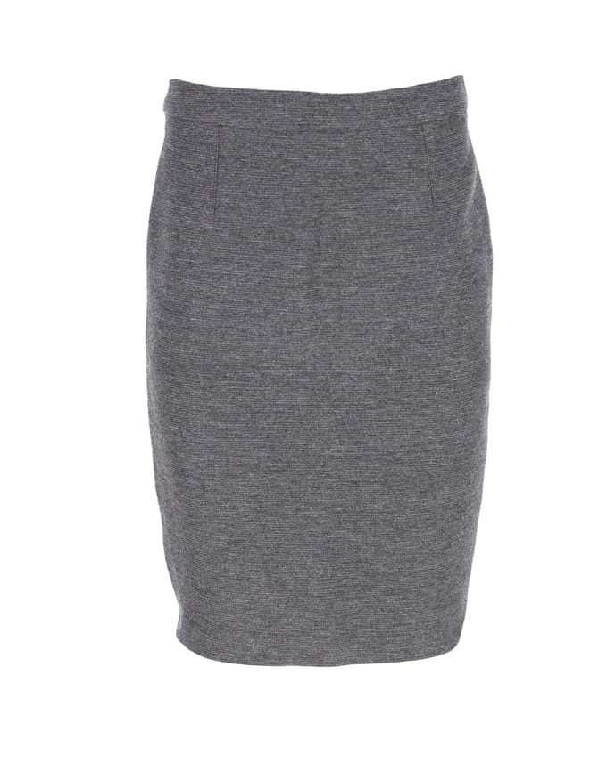 Lanvin kokerrok van grijze wol