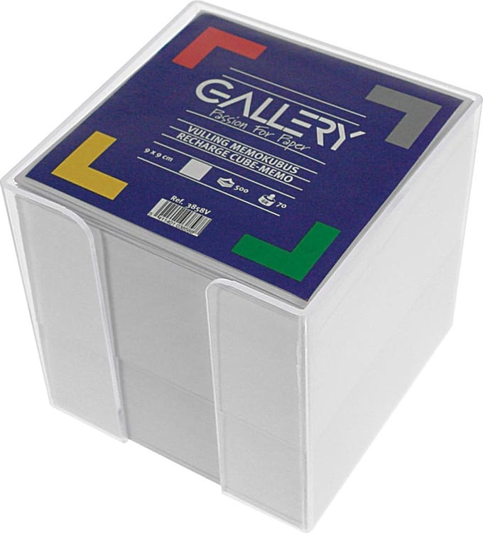 Gallery memokubus met 800 blaadjes 12 stuks