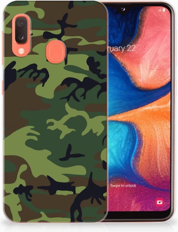 Samsung Galaxy A20e TPU bumper Army Dark