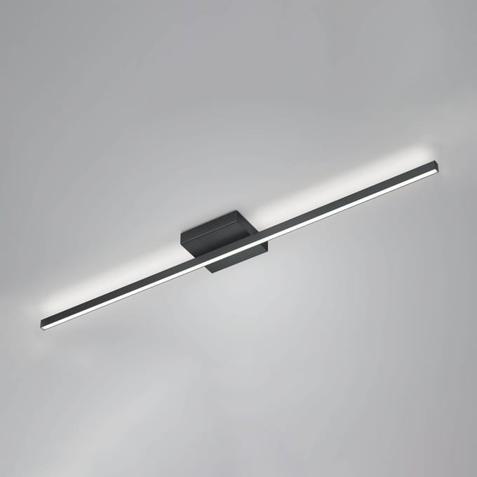 Knapstein LED plafondlamp Nuri up/down 1-lamp zwart