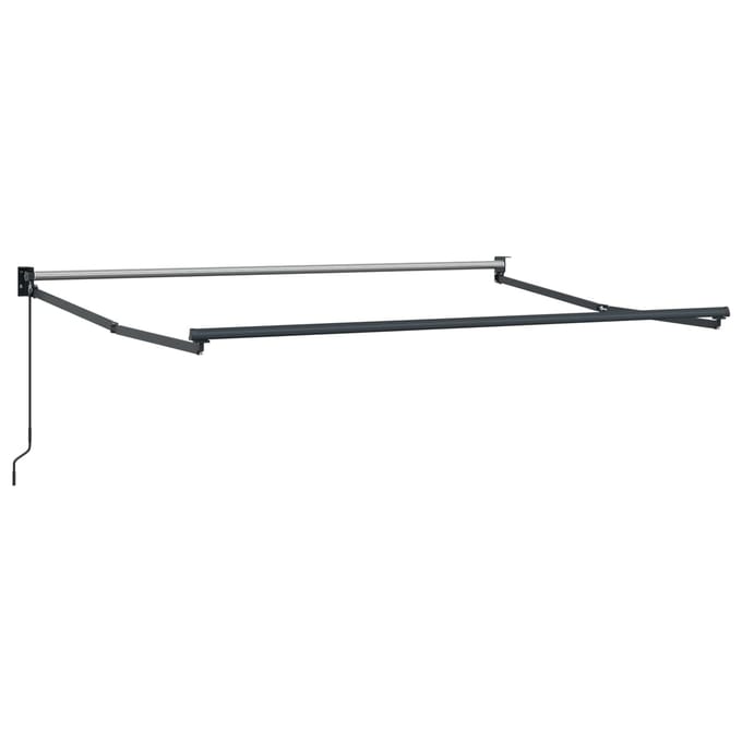 vidaXL - Uitschuifbare - luifel - Geel - en - wit - 3 - x - 2 - m