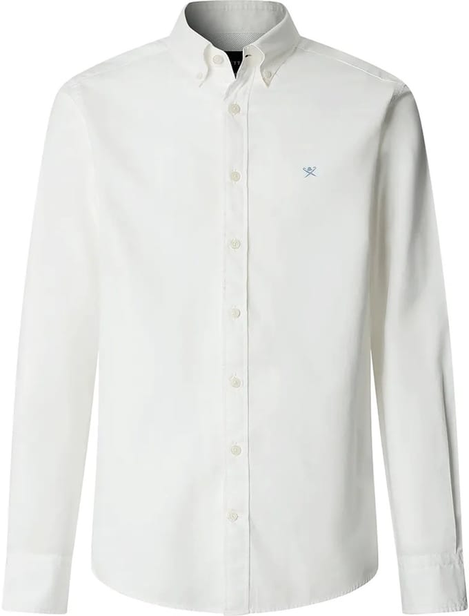 Hackett Hm3010539 Overhemd Met Lange Mouwen Wit S Man