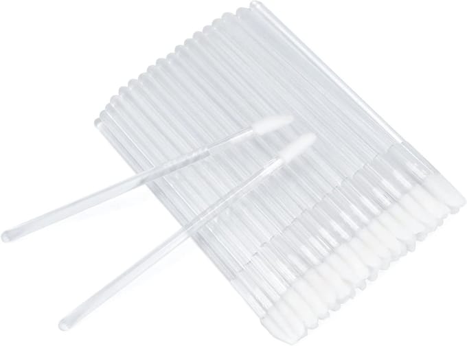 100 Stuks Lipborstels - Transparante Lipstick Applicators voor Lippen, Ogen en Make-up Toepassing