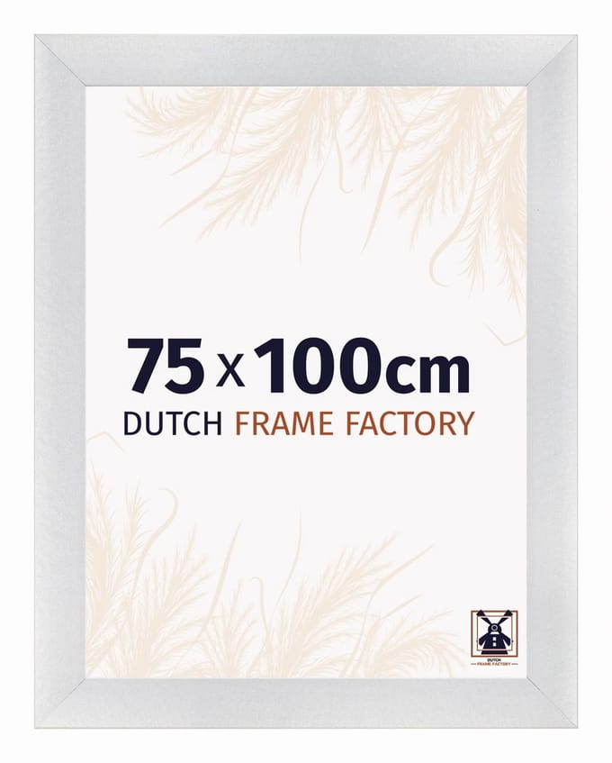 Fotolijst 75x100 cm - MDF - Zilver Mat - Praag