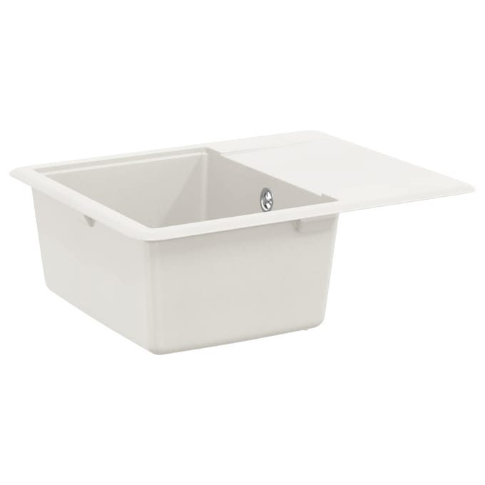 vidaXL - Wasbak - 80% - Kwarts - en - 20% - Hars - 560 - x - 460 - mm - Wit
