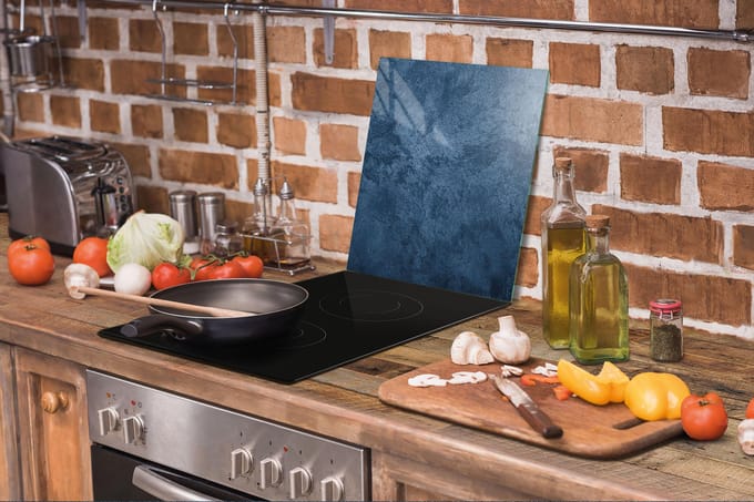 TMK ArtDeko Serie - Glazen Snijplank - 45x52 cm - Slate Design