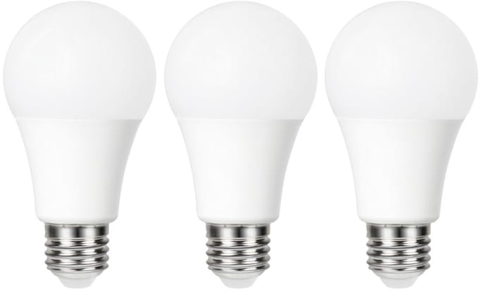 3 Pack - E27 Day/Night Auto Sensor LED Lamp, 5000K, 4,8W, 470 Lumen, non dimmable