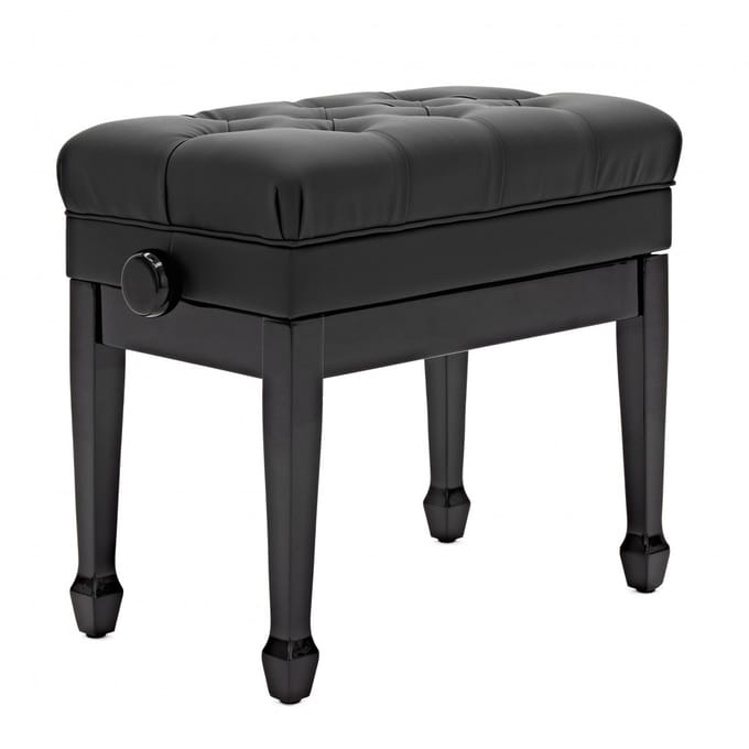 Premium Piano Stool with Storage by Gear4music