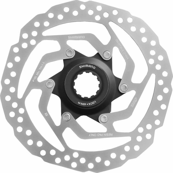 Shimano Remschijf Sm-rt10 160 Mm 6-gaats Staal Zilver