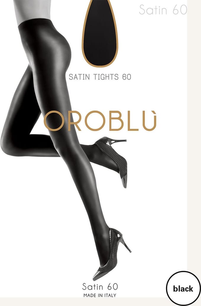Oroblu Satin 60 Panty - Kleur Zwart - Maat XL