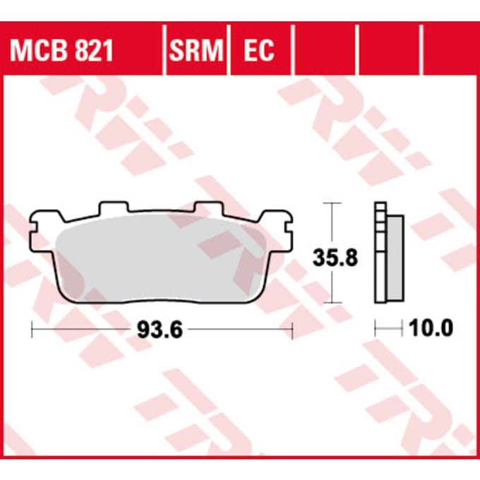 Remblokset TRW MCB821EC
