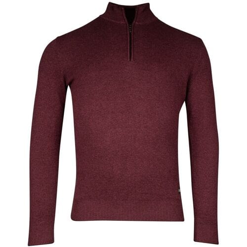 Baileys Trui Half Zip Allover 2-Tone Cerise / male