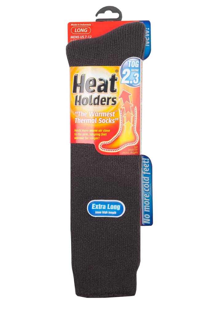Heat Holders - Lange thermo herensokken - Houtskool