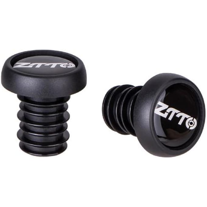 2 Stuks Kleurrijke Rubberen Fietsstuureinddoppen voor Racefiets Mountainbike MTB zwart