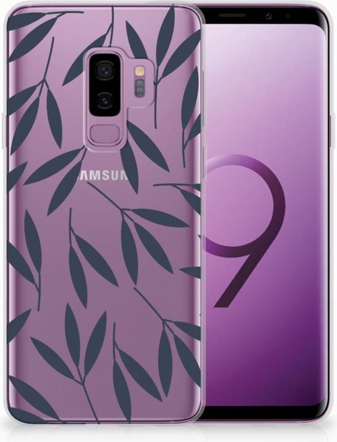 Samsung Galaxy S9 Plus TPU Case Leaves Blue