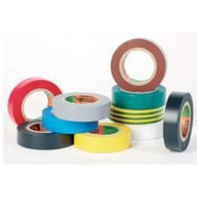 Ruban électrique PVC brun 10mx15mm - Lot de 10 - BARNIER bruin