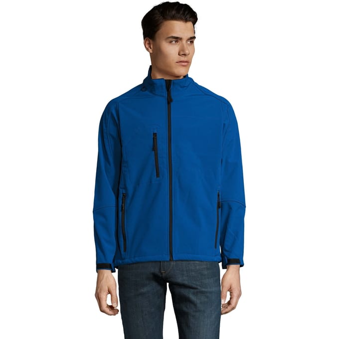 SOLS Heren Relax Soft Shell Jas (Koningsblauw)