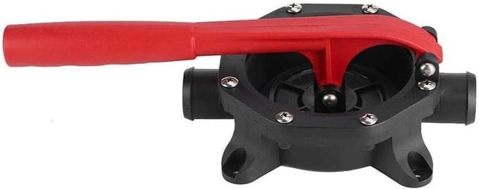 Handmatige lenspomp - Bilge pomp - Boot onderhoud - Duurzame constructie - 45 liter per minuut - Grijs