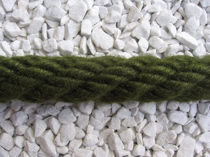 Touwleuning Groen - Afsluittouw - Trappen Afzetten - 100% Polyacryl Materiaal - Per Meter - Groen