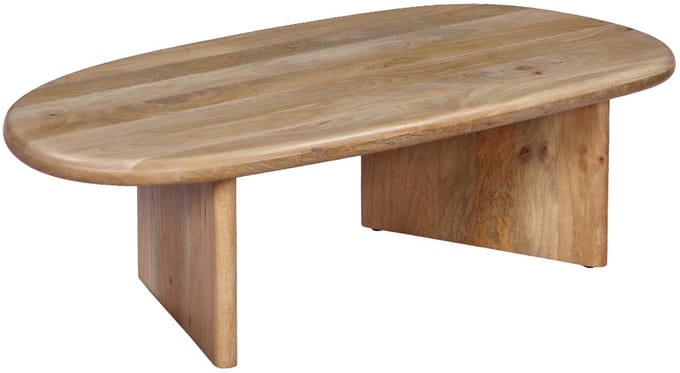 sweeek - Ovale salontafel van mangohout- shiva