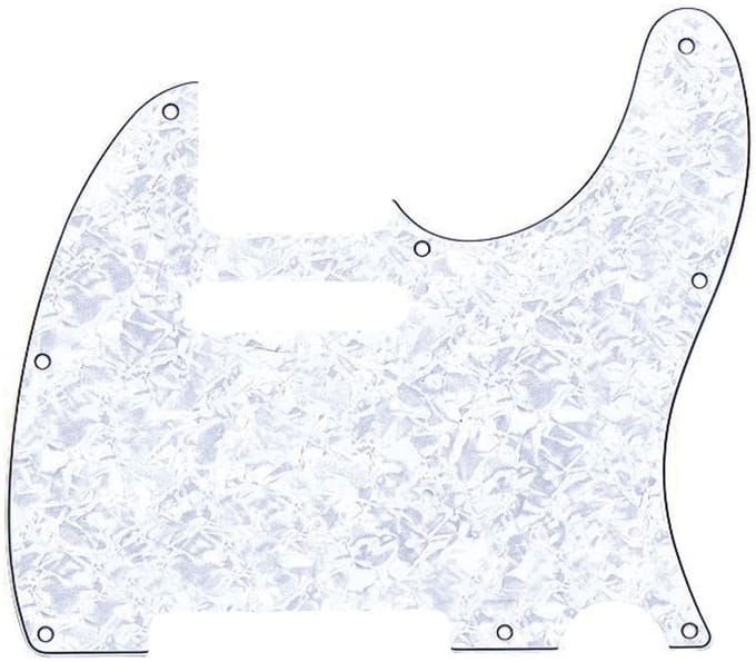 Fender Modern Style Pickguard Tele wit Pearl 4-Ply 8-Hole - Pickguard