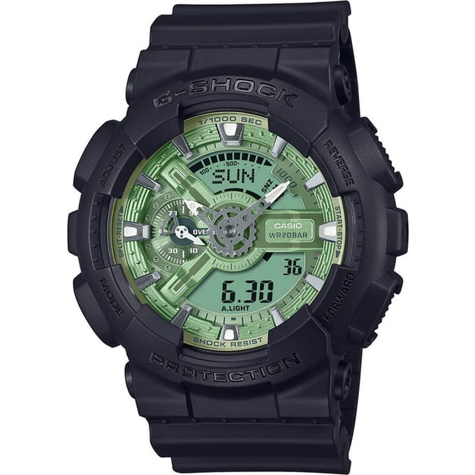 Casio G-shock Heren Zwarte Horloge GA-110CD-1A3ER