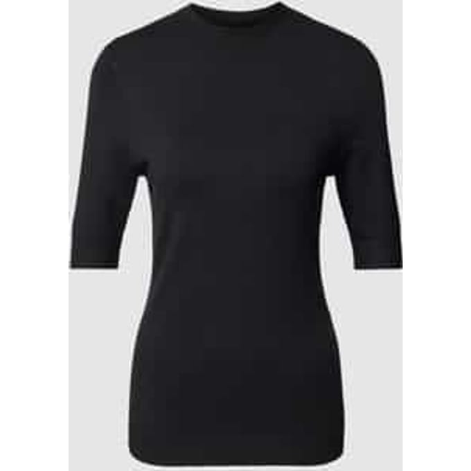 Gebreid shirt met halflange mouwen