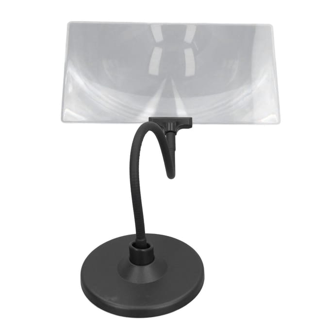 4X Vergrootglas met Standaard Flexibele Zwanenhals Gewogen Voet Grote Pagina Vergrootglas voor Slechtzienden